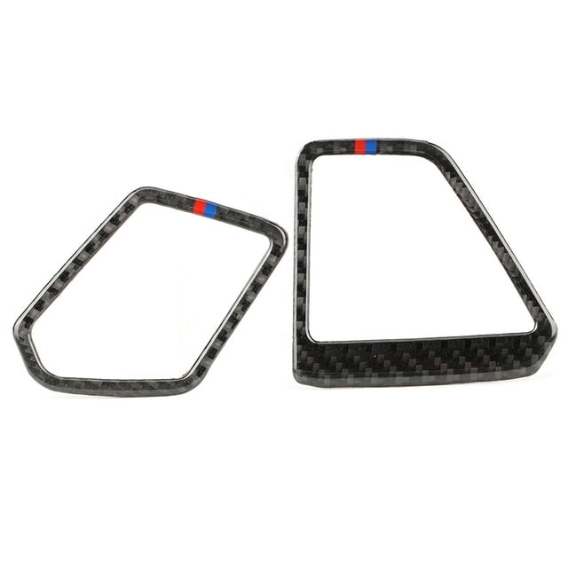 Juego de 2 embellecedores de ventilación para salpicadero de fibra de carbono con volante a la izquierda, compatibles con la serie 3 G20 325 330 335 19-20