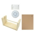 thumbnail image 1 of GUOOL Macrame Board with Pins Horizontal Line Shaft with Grids Blocking Board Handmade 12x16inch, 1 of 9