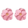 thumbnail image 1 of 2 Pcs Flower Earrings Super Fairy Soft Earring, Pink, 1 of 5