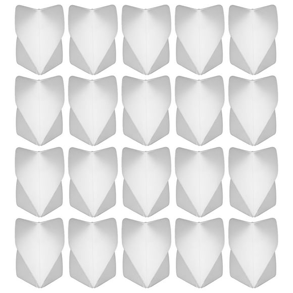 FONDOTIN 30 Pcs Fléchettes en Plastique Blanches avec Stabilité de Performance Améliorée