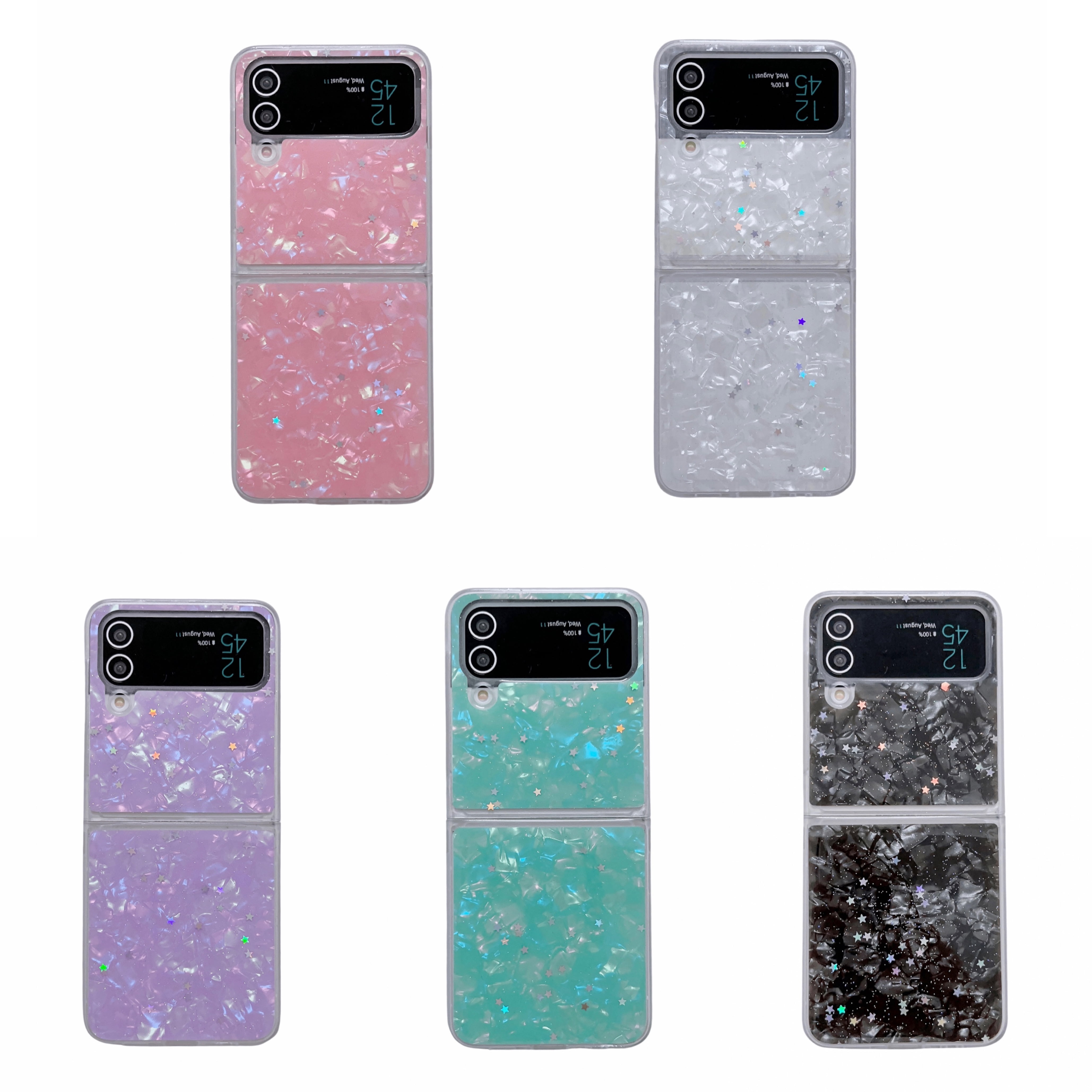 For Samsung Galaxy Z Flip3 5G Phone Case，Shockproof Luxury Elegant TPU ...