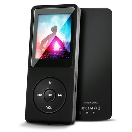 32 Gb Music Player Mp3 Player, TSV Ultra Slim Music Player with FM Radio, Voice Recorder, Video Play, Text Reading, 60 Hours Playback and Expandable Up to 32 GB, Black ()