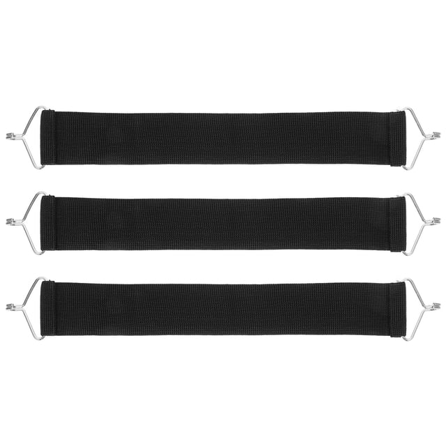 RUNROTOO 3Ud Cinturones Reforzados Para Sillas De Exterior Kit De Reparación Duradero Negro