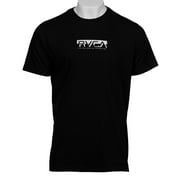 RVCA Men's "The Balance Of Opposites" Regular Fit T-Shirts (Black, Large)