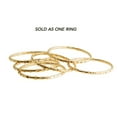 thumbnail image 2 of Stackable Ring 14K Gold Filled Ultra Thin 1.2mm Stacking Rings for Women Dainty Gold Ring Minimalist 9 US, Twisted Wire, 2 of 6