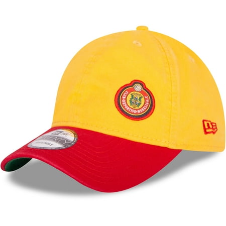 Monarcas Morelia New Era Liga MX Retro Collection 9TWENTY Adjustable Hat - Yellow/Red - OSFA