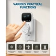 thumbnail image 3 of DEWENWILS Digital Temperature Controller, Heavy Duty 15A/1800W Thermostat Outlet Plug, VA Display Heating Cooling Control Timer, -40℉~210℉, 3 of 8