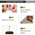 thumbnail image 4 of Coolnut Christmas Wooden Nutcracker Sink Splash Guard for Faucet 2 Packs Faucet Absorbent Mats, Winter Faucet Handle Drip Catcher Quickly Drying Mat for Kitchen Counter Bathroom, 30"x5.5", 4 of 7
