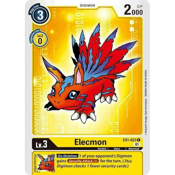 Digimon Classic Collection Common Elecmon EX1-023