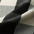 thumbnail image 6 of Buffalo Check Black and White Gingham Plaid Valances for Windows of Kitchen Leaves Printed Linen Textured 18 Inch Long Rod Pocket Valance for Small Windows, One Panel, 6 of 6