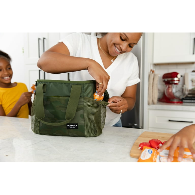 Igloo 12 Can Halo Cube Lunch Tote Cooler Bag - Camo Green - Walmart.com