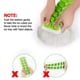 thumbnail image 4 of Injueey Molde de 14 cubitos de hielo, bandejas para hacer hielo de bebida de cóctel de agua de fácil liberación con tapa antiderrames, molde para Cocina y Comedor verde Injueey HA0667-02B, 4 of 6