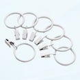 thumbnail image 1 of Iron Metal Curtain Clip Rings 1 1/2 Inch Inside Diameter (20, White), 1 of 1