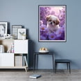 thumbnail image 7 of Diamond Art Kit for Adults, Cute Puppy Among Purple Daisies Diamond Painting for Adults Beginners, 5D DIY Diamond Art Painting Kits, Colorful Diamond Painting Craft for Home Decor 12x16, 7 of 7
