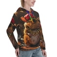 thumbnail image 6 of Lsque Hip-Hop Guinea Pig. Pattern Casual Women's Hoodie,Hooded Sweatshirt with Kangaroo Pocket,Pullover Hoodie with Eye-catching Drawstrings-X-Large, 6 of 7