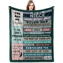 Niece Gifts from Auntie Graduation Gifts for Niece Aunt and Niece Gifts for Niece from Aunt Graduation Gifts for Her Teenager Gifts for Girls to My Niece Blanket 60x50 Inch