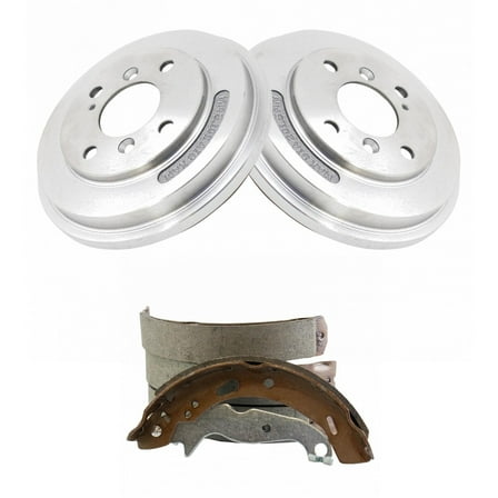 TRQ Rear Brake Drum & Shoe Kit for 11-16 Ford Fiesta New