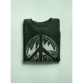 thumbnail image 3 of Peace Emblem And Landscape Sweatshirt Women -GoatDeals Designs, Female 4X-Large, 3 of 4