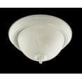 thumbnail image 2 of 3066-13-65 Quorum Lighting 2 Light Flush Mount in Quorum Home Collection style - 13.5 inches wide by 6 inches high-Satin Nickel Finish, 2 of 2