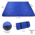 thumbnail image 2 of RedSwing Waterproof Stadium Blanket, Windproof Soft Warm Fleece Camping Blanket for Cold Weather Sports, Extra Large 78.8x59inch, Blue, 2 of 6