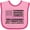 Pink and Red, variant on Inktastic Breast Cancer Awareness Pink Ribbons and Flag Boys or Girls Baby Bib