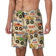thumbnail image 2 of Haiem Animal Truck Mens Swim Trunks with Compression Liner 2 in 1 Swimming Shorts Stretch Swimwear Quick Dry,Board Shorts-Large, 2 of 9