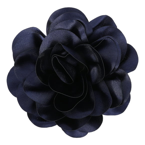 WORGEOUS Broche de flor grande, Pin de solapa, broche de tela para mujer, accesorio de decoración de ropa de fiesta