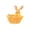 Orange, variant on Easter Bunny Basket,Empty Egg Basket,Baby Gift Basket For Nursery,Laundry,Toys