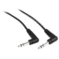 thumbnail image 2 of 4 Rockville RCTR103RR-B 3' Black 1/4" TRS Right Angle to Same Cable 100% Copper, 2 of 2