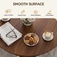 thumbnail image 2 of Hawsaiy 3 Piece 43.3" Round Dining Table Set for 2,Kitchen Table with Storage Shelf & 2 Upholstered Dining Chairs, Modern Wood Dining Room Furniture Set for Apartment, 2 of 8