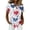 Z004_White, variant on Women's Usa Short Sleeve T-Shirts 250 Years Anniversary Button Down Patriotic Flag Graphic Independence Day Tops