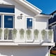 thumbnail image 4 of Violetas artificiales, 4pcs, colgantes de pared, Verdes, Eucaliptos, Blanco, 4 of 6