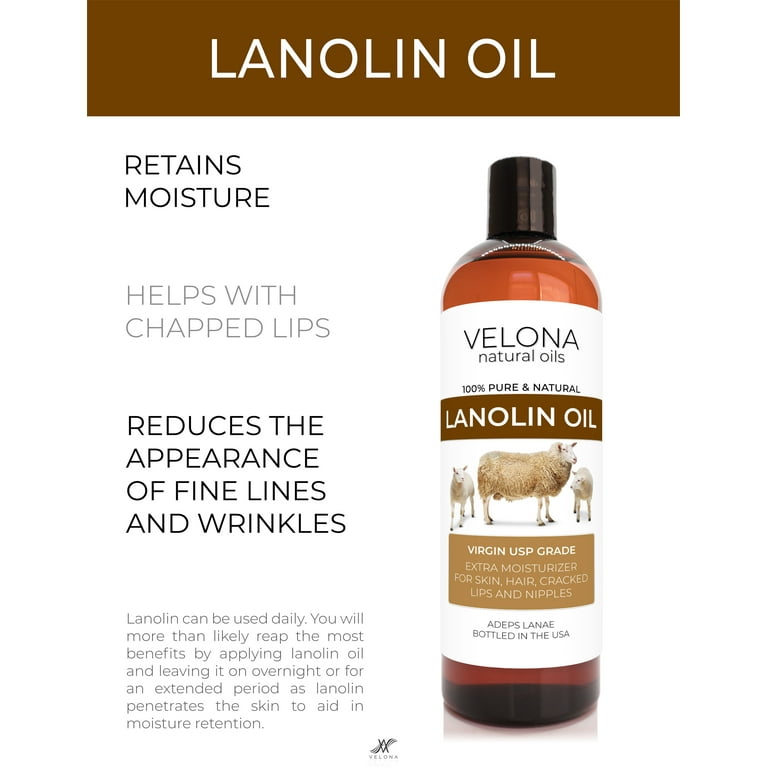 Lanolin oil 16 oz Lanolin oil softens the skin and is a good
