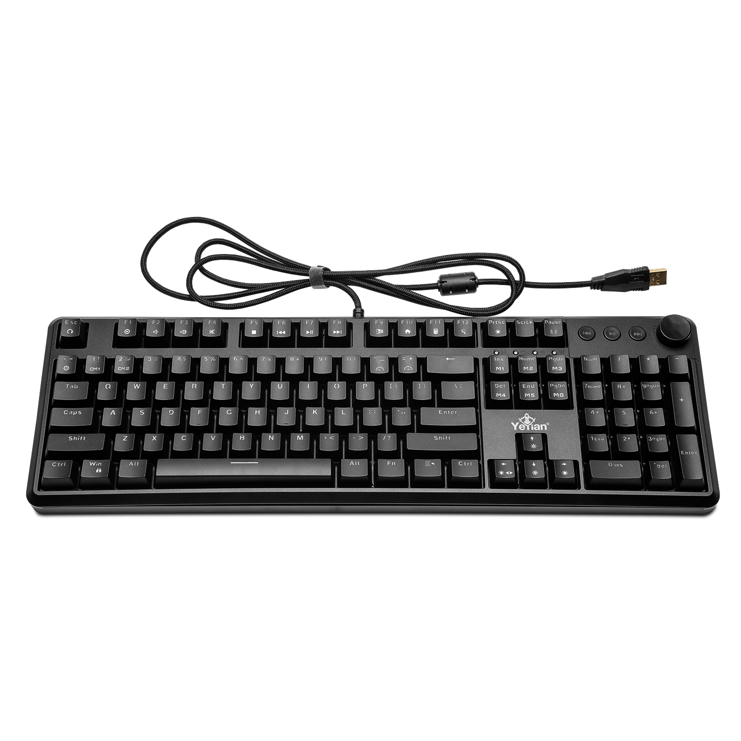 YEYIAN Asward Series 3000 TKL Mechanical Gaming Keyboard – Outemu Blue Switches, RGB Backlit, 104 Keys, Anti-Ghosting. YTM-28208B-EN