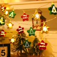 thumbnail image 3 of OUSITAID Christmas String Lights Battery Powered Warm White Lights with Ball Pendant for Festive Home Decoration, 3 of 10