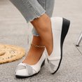 thumbnail image 6 of BOERTEU Women Rhinestone Wedge Slip On Dress Shoes, 6 of 7