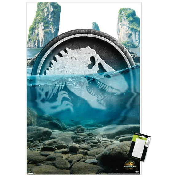 Jurassic World: Rebirth (2025) - Water Logo Wall Poster, 14.725" x 22.375"