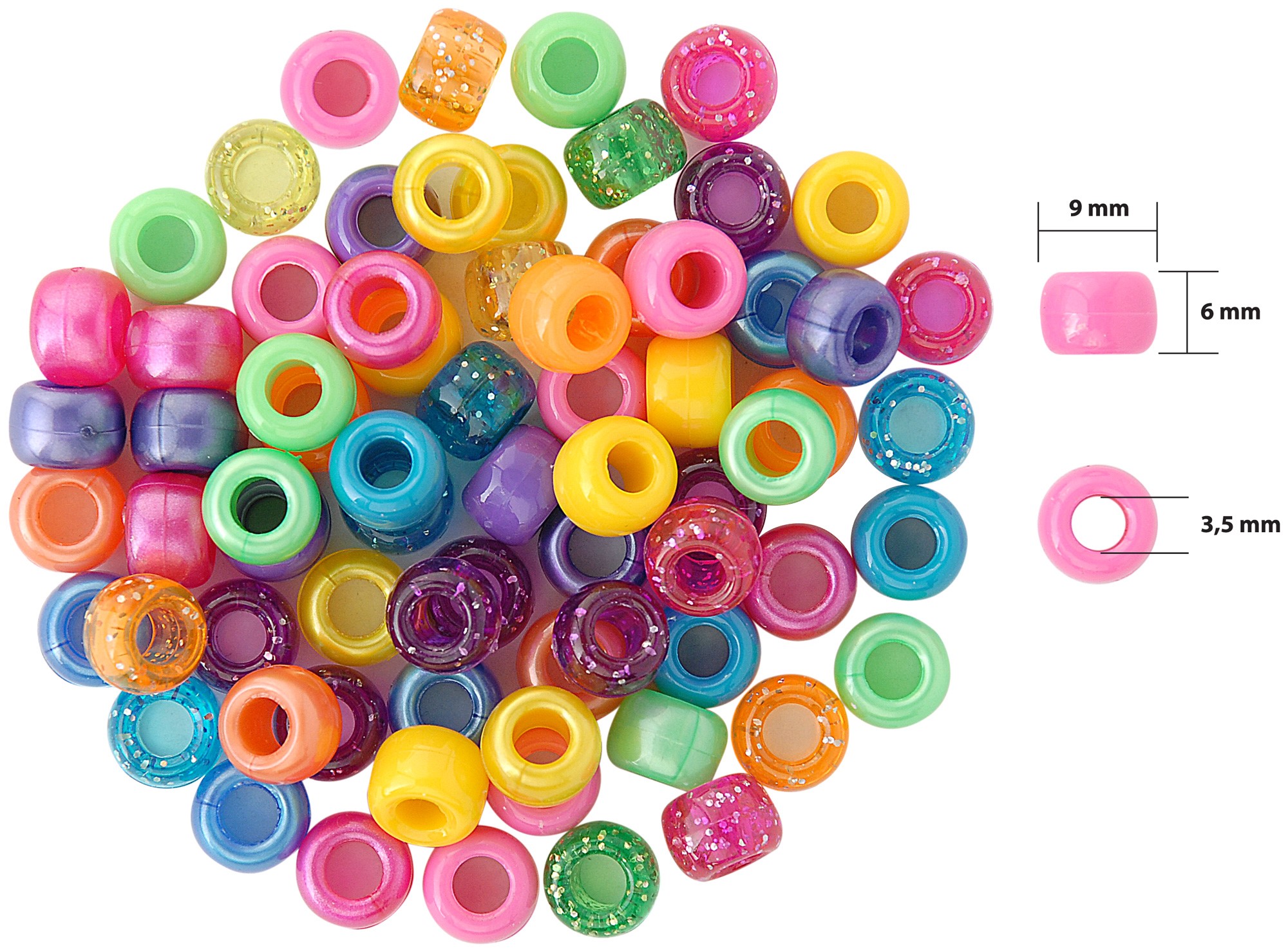 Hello Hobby Bright & Sparkle Pony Bead Box photo 3
