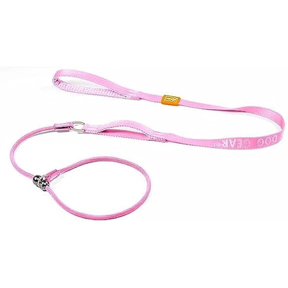 Eryueer Howgo Dog Slip Lead Dog Leash, Training Leash, No-Pull Lightweight Slip Lead and Collar, Heavy Duty & Durable, Padded Handle, for All Breeds (Pink, 5FT)