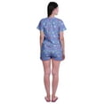 thumbnail image 4 of Moomaya Womens Printed Tee and Shorts Pajama Set PJs,Short Sleeve Sleepwear Nightwear S-XXL, 4 of 7