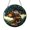 Stained Glass 5.9 Inch, variant on Treehouse Woodland Scene Glass Suncatcher Round Window Hanging, Rustic Forest Decor Gift for Mom Home Display