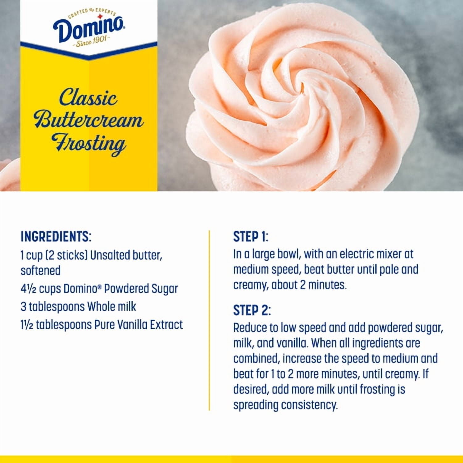 (6 pack) Domino Confectioners Sugar, Pure Cane, 10x Powdered, Allergen-Free, 4 lb (1.81 kg), Plastic Bag