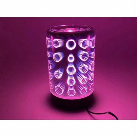 Diffusers For Essential Oils, 3D Glass Art -Circles- Oil Diffuser with Alternating Colors, Bedroom Decor, Gift for Her