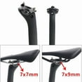 thumbnail image 5 of Carbon Fiber Seatpost Clamping Base Cover Accessories Mountain Road Bike Seatposts Top Cap for Rear Seat Post,1 x Bicycle Seatpost Top Cap kit,Black, 5 of 6