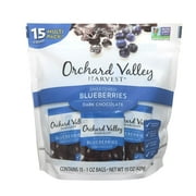 Orchard Valley Harvest Dark Chocolate Blueberries 15 pack of 1 oz. Snack Bags