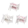 thumbnail image 2 of Mini cama de madera con impresión colorida, muebles de casa de muñecas, casa de muñecas de simulación para niños, juguetes educativos, regalos 1:12 seitruly WJ3056-01, 2 of 7