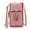 Pink2, variant on Pearl Angeli Women's Leather Mobile Phone Crossbody Cell Phone Bag RFID (Beige)