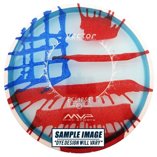 MVP TieDye Eclipse Glow Proton Vector Midrange Golf Disc