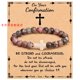 thumbnail image 2 of Pulsera de Piedra Natural Púrpura Tianhe Esmerilado Piedra Volcánica con Tarjeta Pulsera de Piedra Natural, 2 of 8