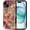 Autumn Stained Glass, variant on Compatible with iPhone 15 Pro Max Case for MagSafe, Anti-Slip Strips 2-in-1 All-Inclusive Dual-Layer Soft TPU + PC Back for Fantasy Elephant Rainbow Bloom Vibrant Feathers